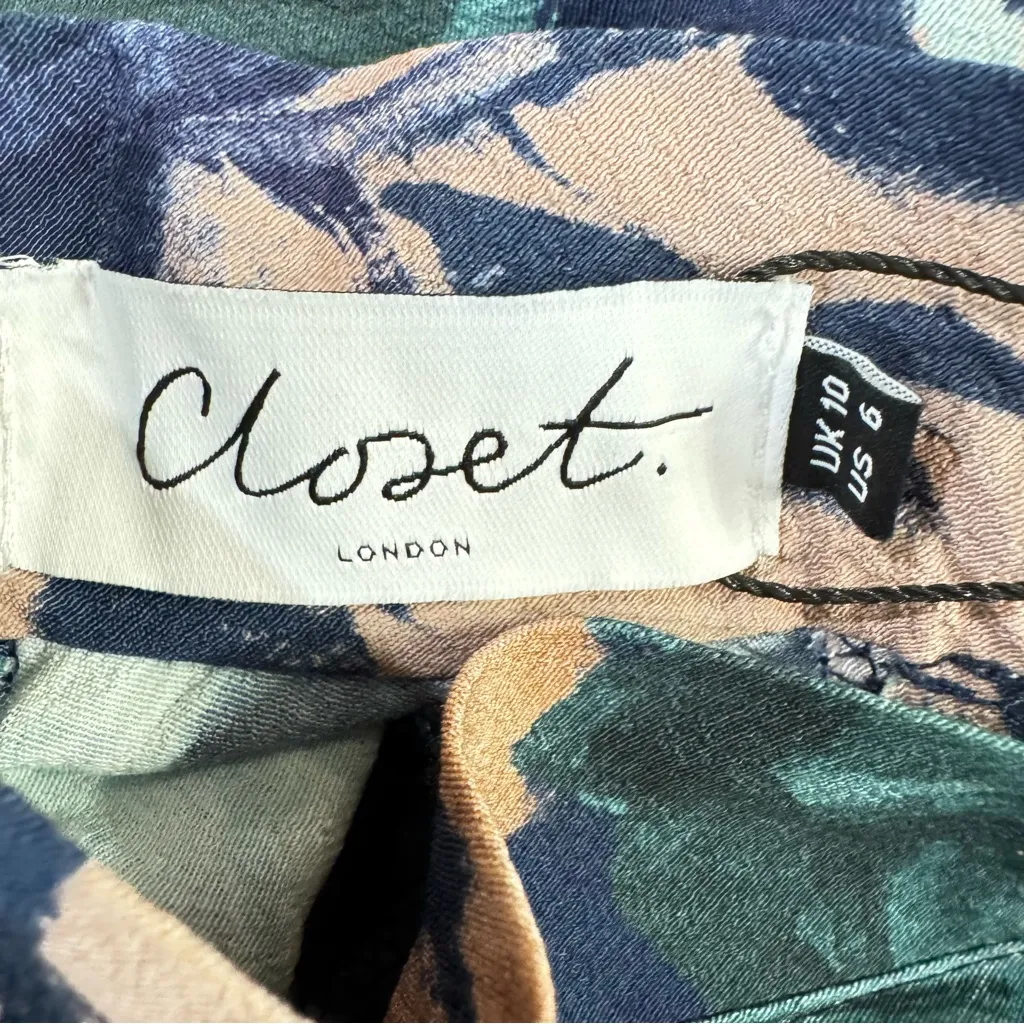 Closet London Floral High Neck Dress from ModCloth Back Cutout Coquette Girl Size 6 - Image 12