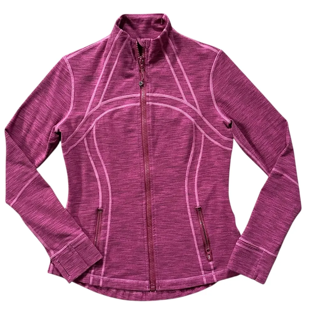 Lululemon  Define Jacket Fitted Full Zip Berry Pink Size 10 - Image 14