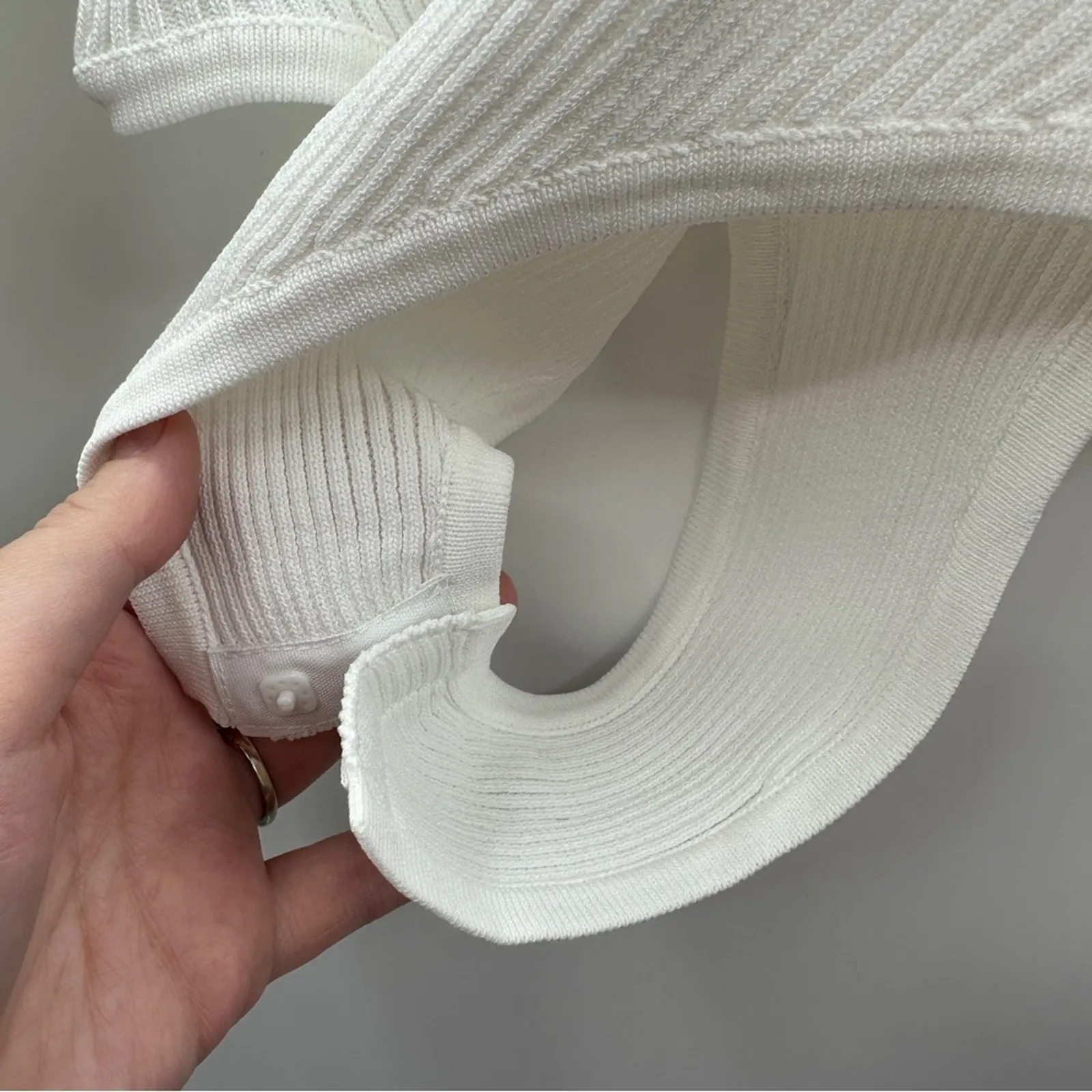 Showpo Keeren Long Sleeve‎ Sweetheart Neck Knit Bodysuit in Ivory Size 6 White - Image 8