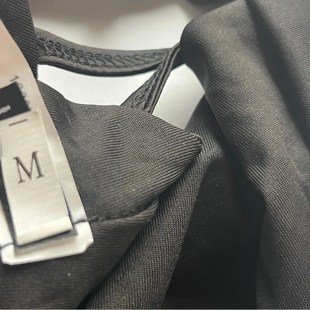 Black Luvapole Pole Dance Fitness Strappy Sports Bra Size M - Image 6