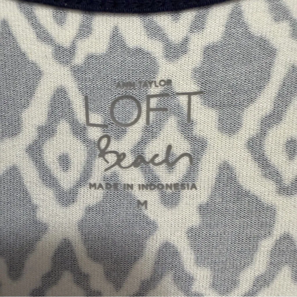 LOFT Beach Tile Print Racerback Maxi Dress Size Medium - Image 3