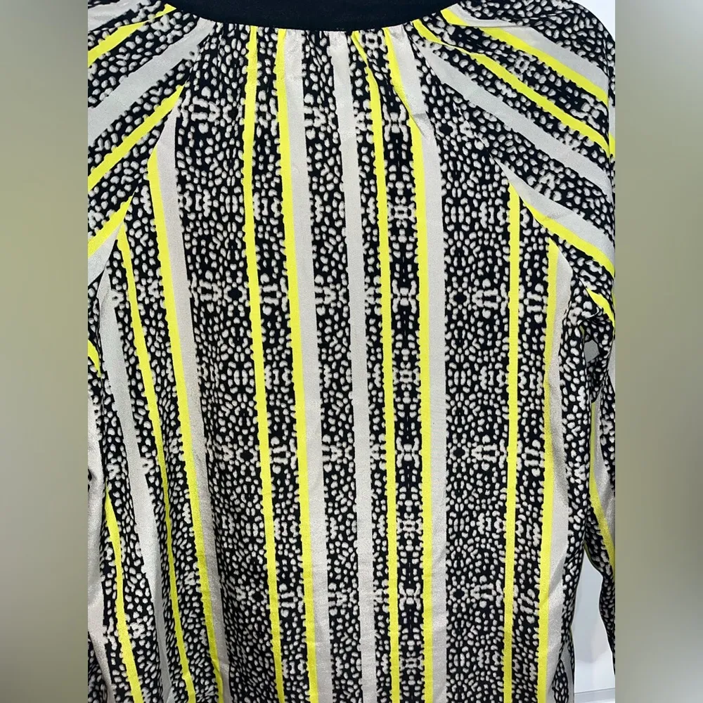 Calvin Klein Blouse Shirt Designer Fashion Women Clothing Multicolor Chic Size M - Image 9