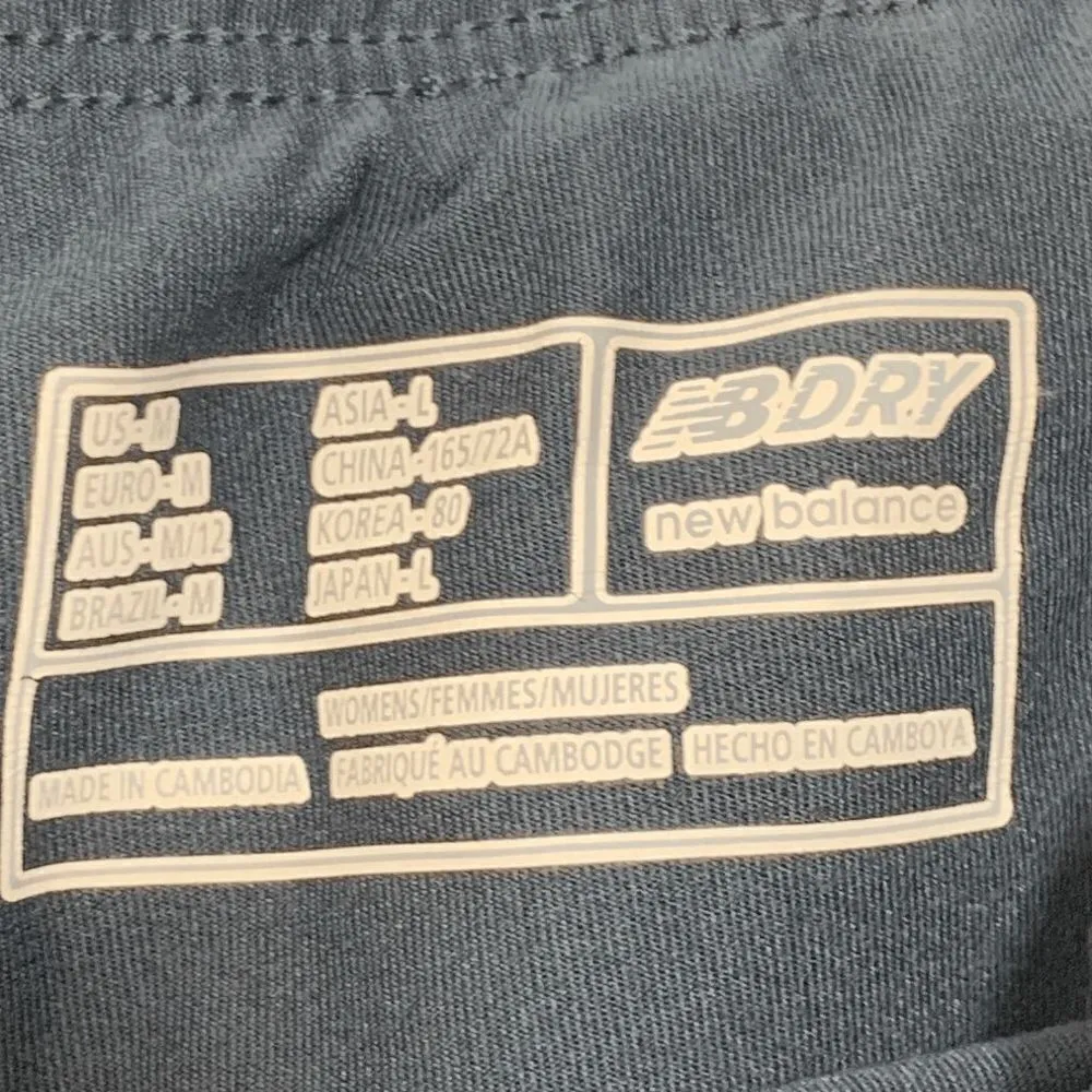 New Balance Womens NB Dry Activewear Shorts Gym Yoga Lined Black size medium - Image 5