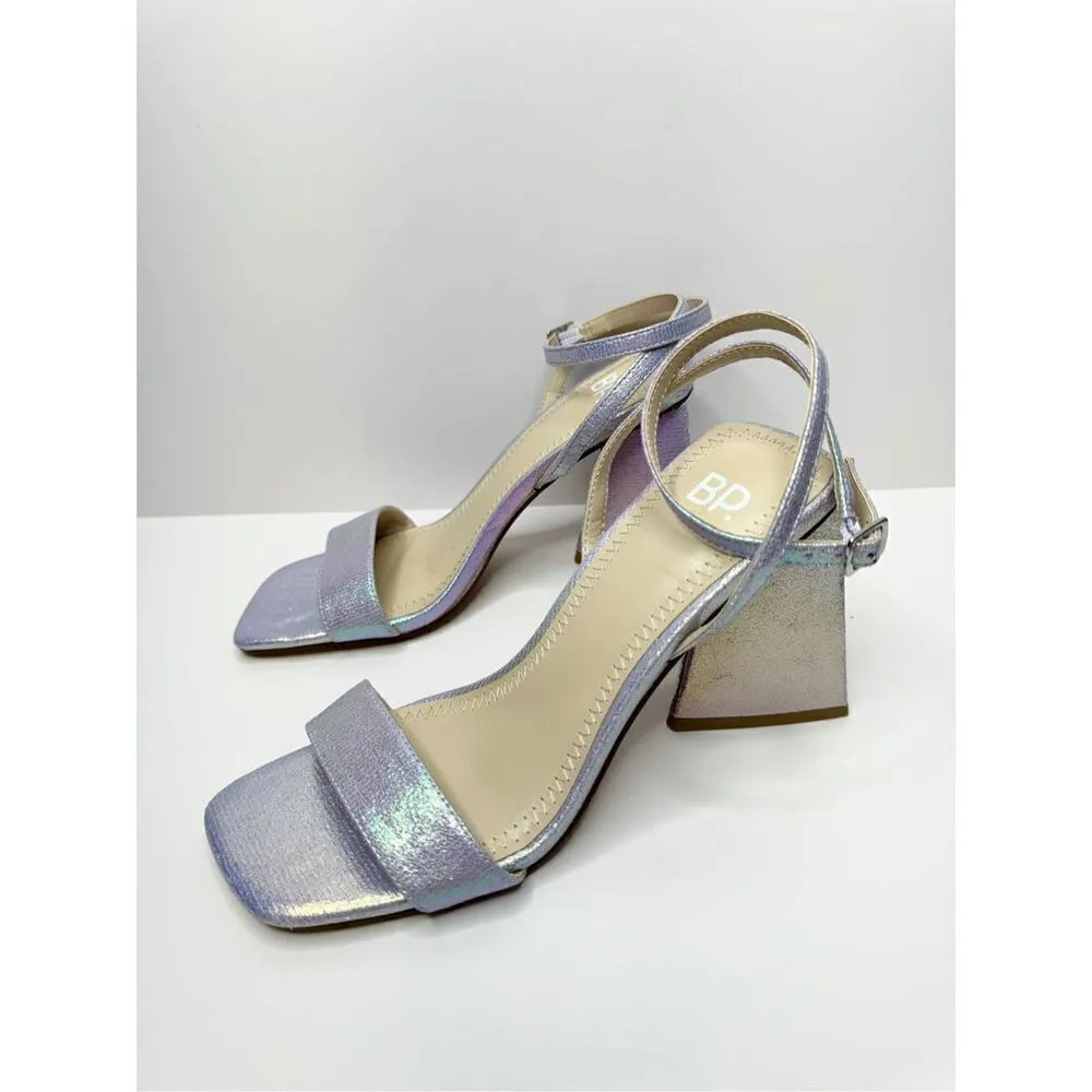 BP Sandals Womens Size 5 Lilac Parker Ankle Strap Chunky Triangular Heels - Image 2
