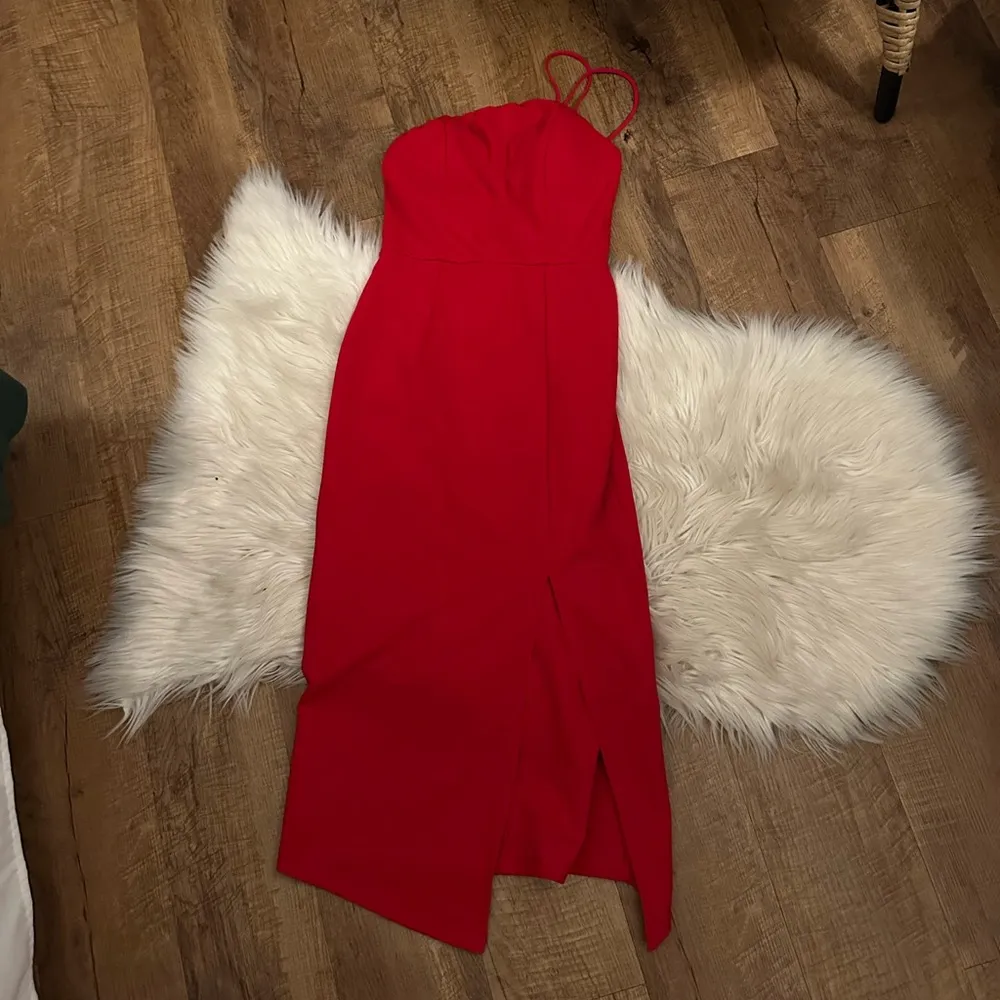 HELLO MOLLY Ballroom Blitz Midi Dress In Red - Image 6