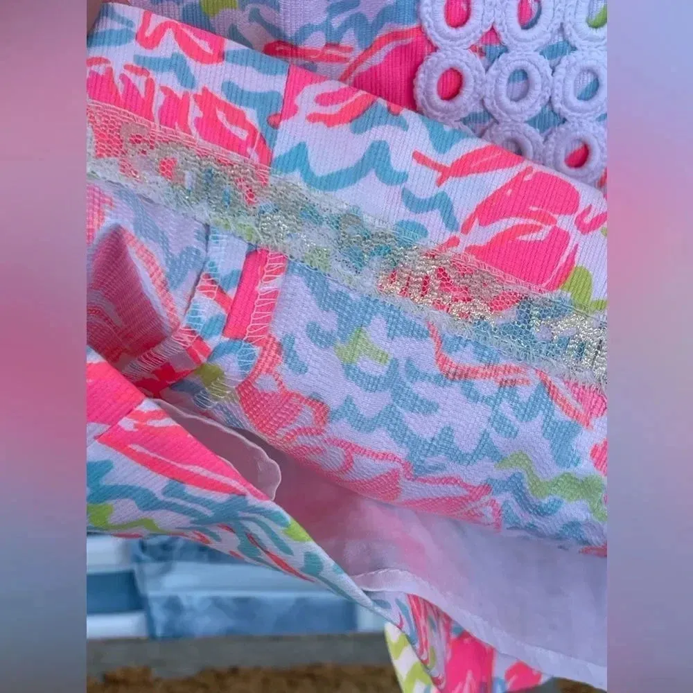 Lilly Pulitzer Lobstah Roll Lace Detail Dress size 00 - Image 7