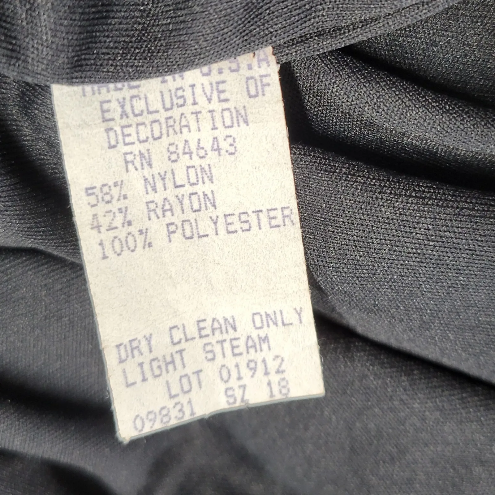 Watters & Watters Lace Formal Dress Womens 18 Black Bridal Whimsical Witchy Gown - Image 4