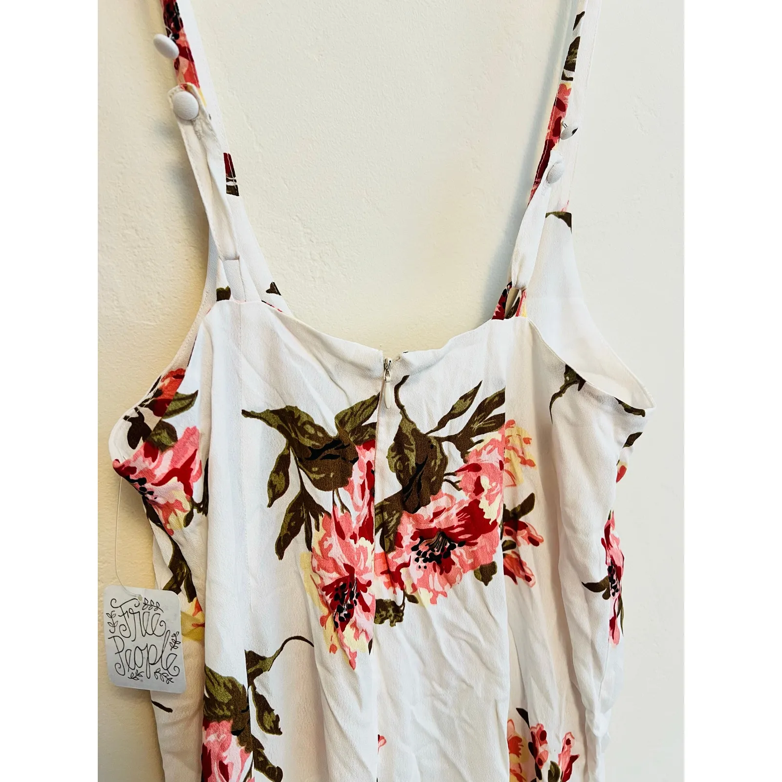 New FLYNN SKYE by FREE PEOPLE Floral Easy Rider Overalls Jumpsuit Size: Medium - Image 6