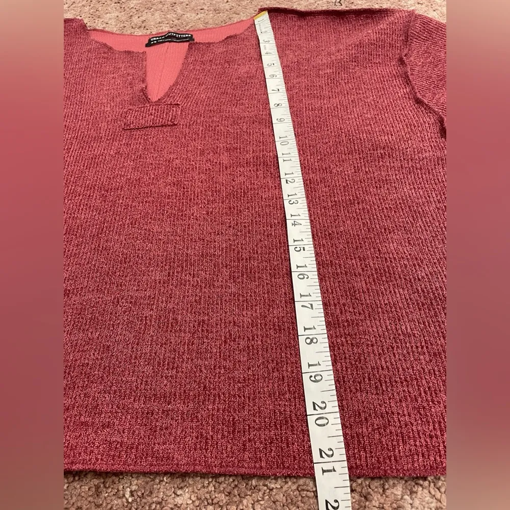 Urban Outfitters Jax Inside Out Ribbed Notch Neck Top - Image 8