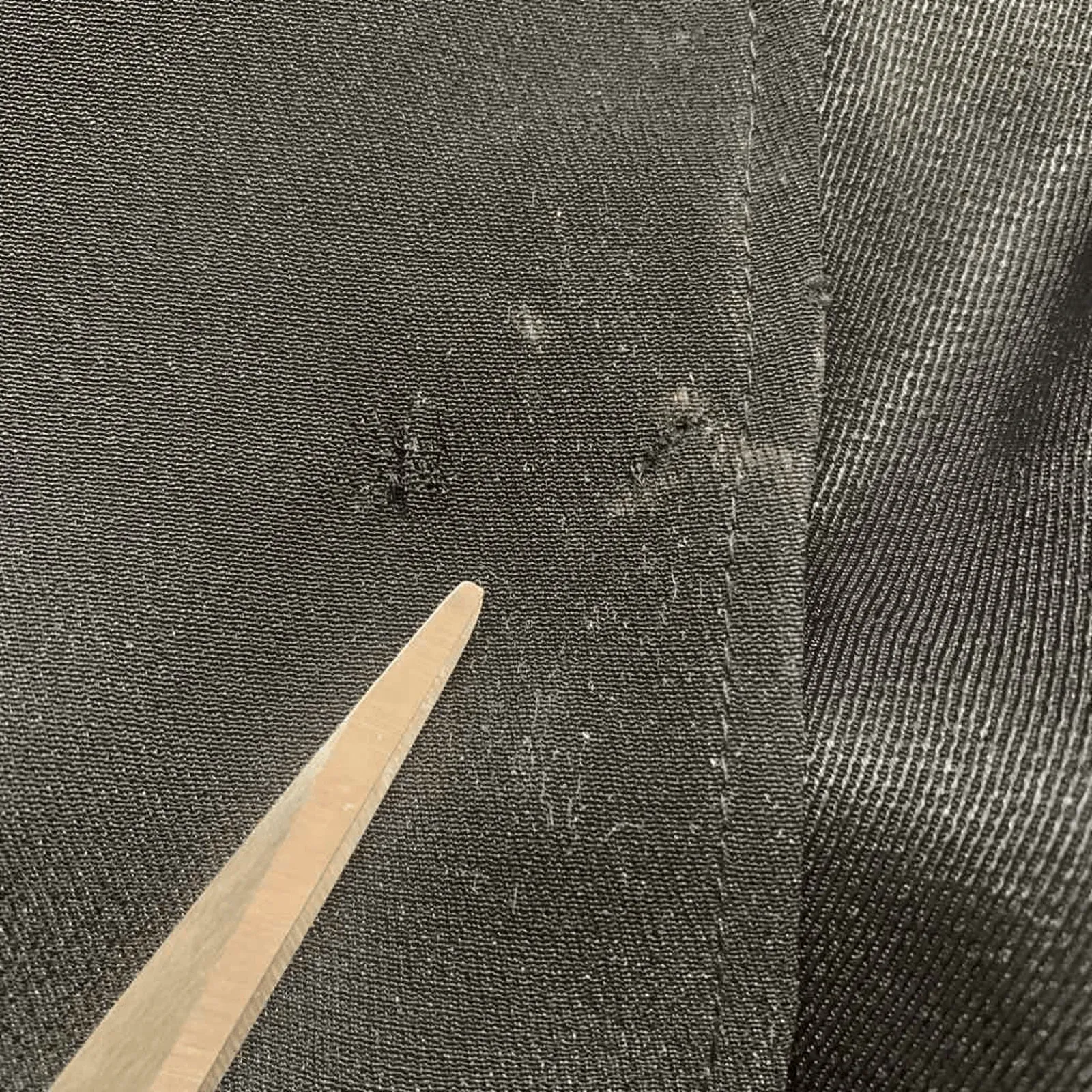 Vintage 90s Cache Black Duster Coat Gold Embroidered Satin Collar Size Medium - Image 10