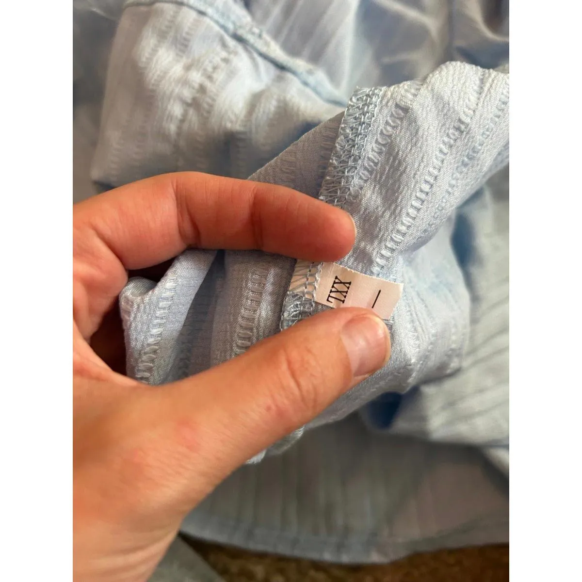 ab6 2xl xxl top shirt short sleeves woman cute Blue - Image 3