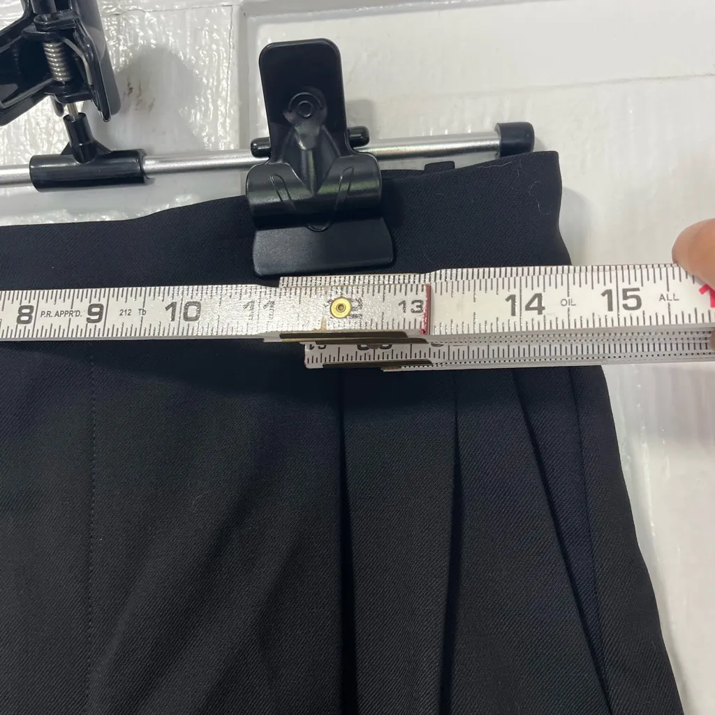 NWT Madewell Black Easy Pleated Trouser Short size 00 - Image 7