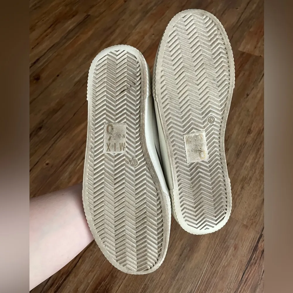 Mix No. 6 M6 Emmalyn White & Clear Platform Sneakers - Image 3