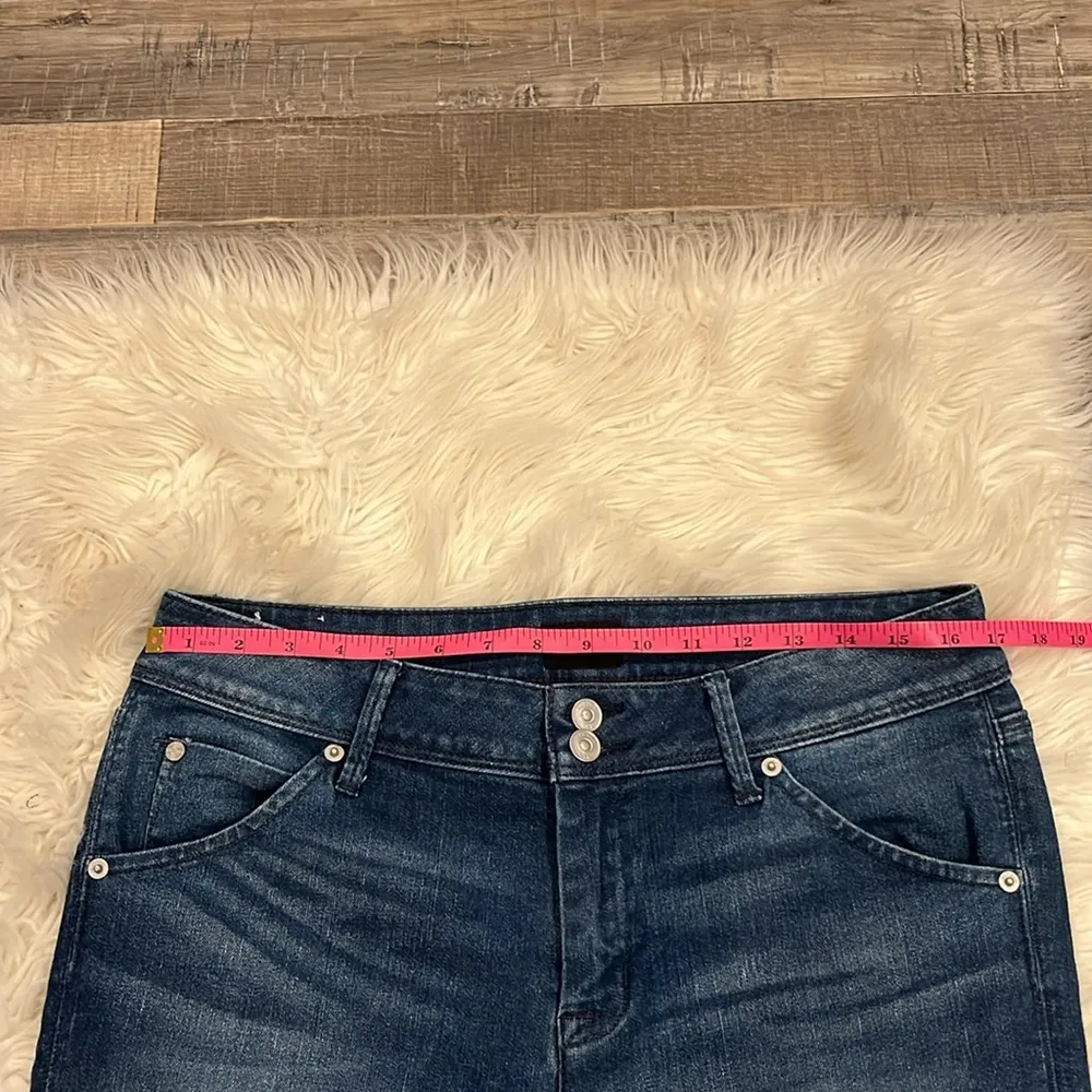 NWOT Hudson Collin flap skinny crop jeans distressed chewed hem 31 - Image 8