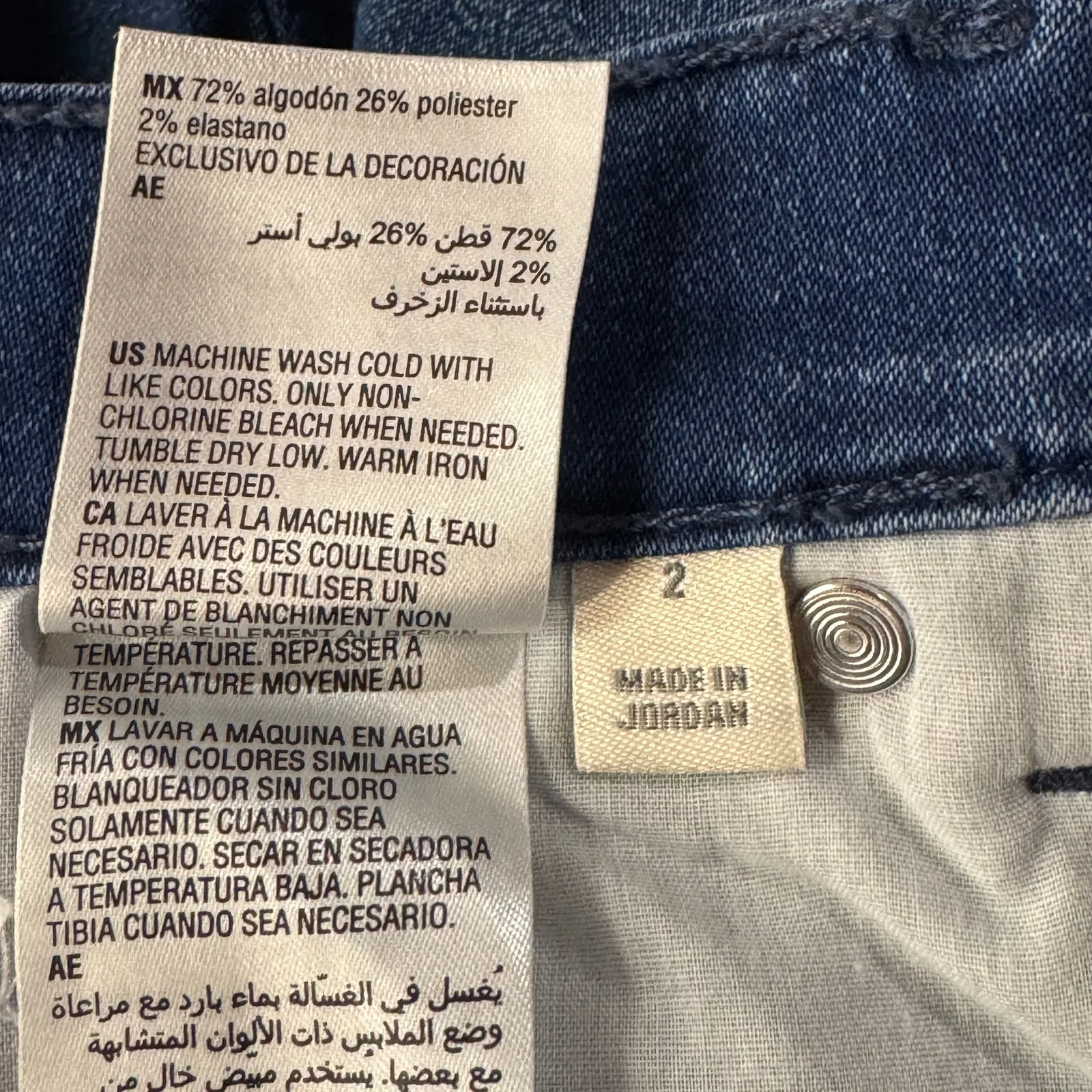 Style & Co SZ 2 Boot Leg Bootcut Jeans Mid-Rise Stretch Pockets Zip-Fly Blue - Image 8