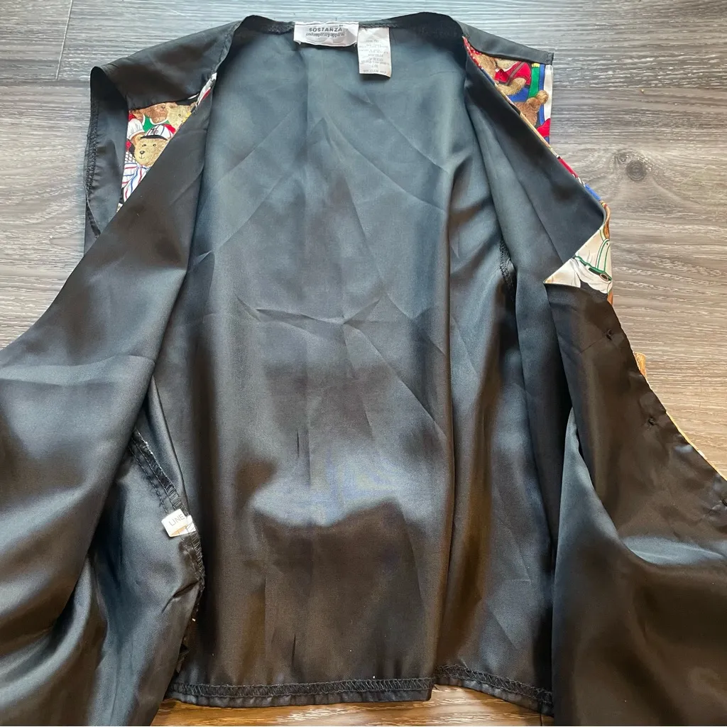 Sostanza Contemporary Apparel Teddy Bear Pattern Vest. L/XL Red Size undefined - Image 5