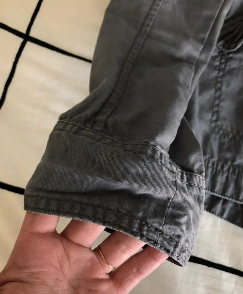 Abercrombie & Fitch Grey Utility Jacket - Image 2