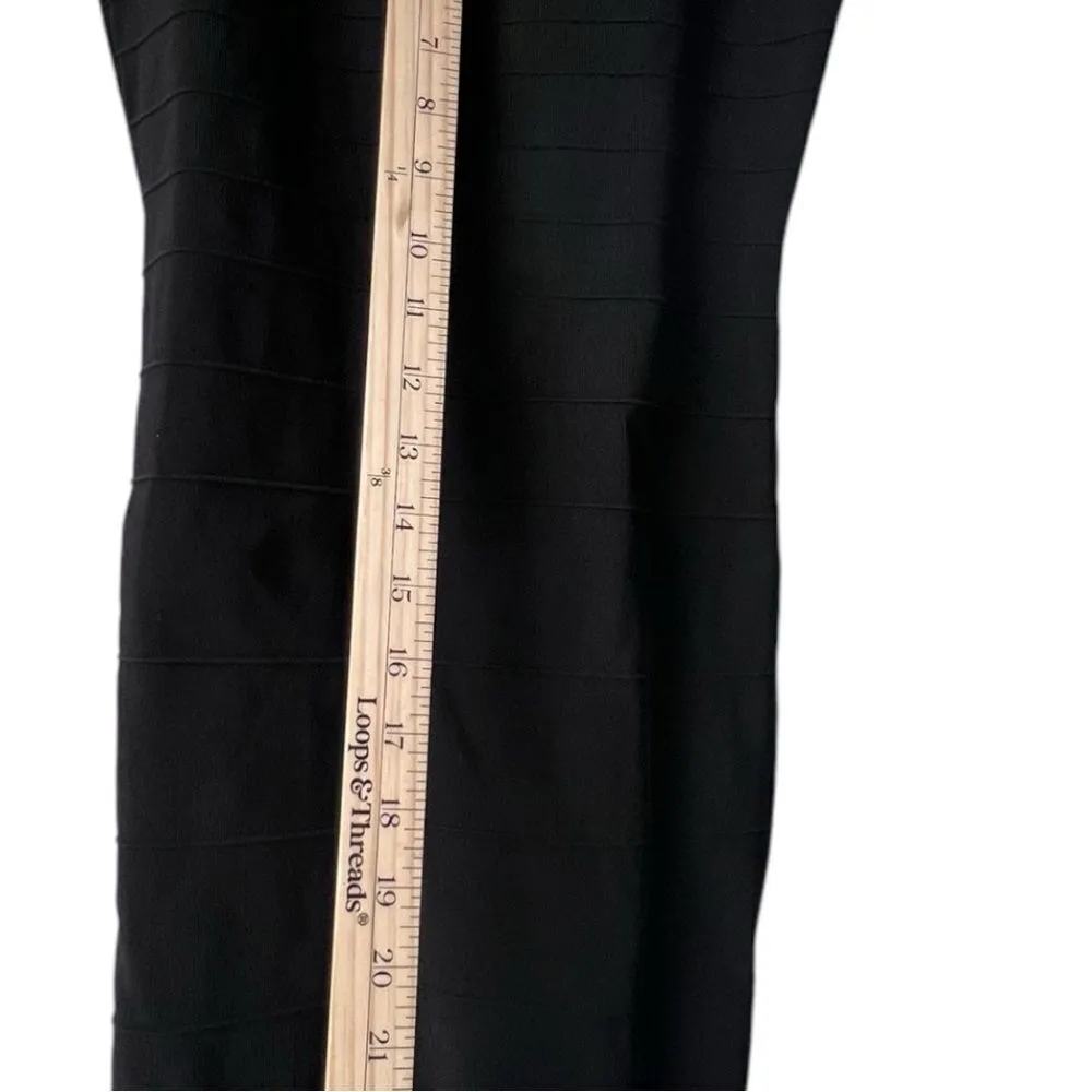 Women’s front Bandage casual cocktail black dress spaghetti size S - Image 5