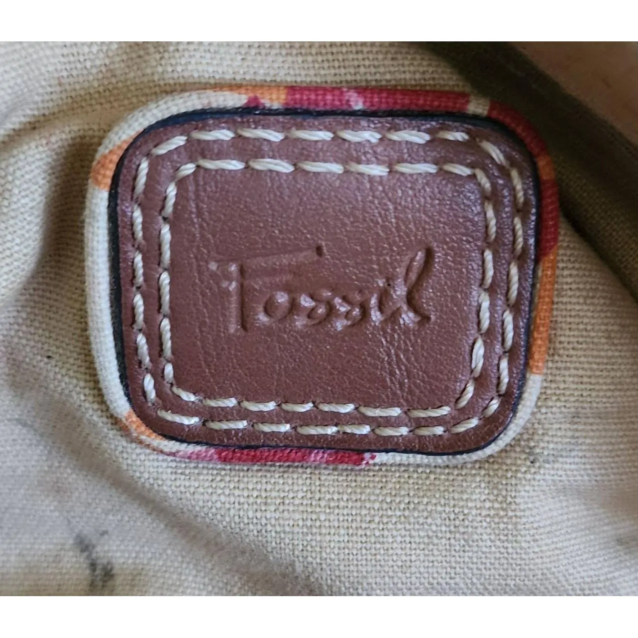 Fossil Handbag Womens Canvas Multicolor Floral Pattern Dual Handles‎ Boho Y2K - Image 7