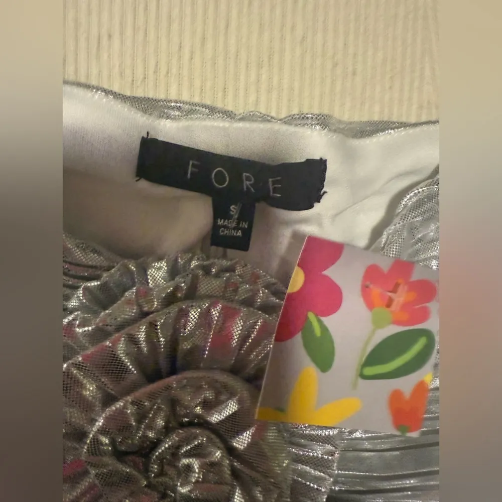 FORE Silver Metallic Women's Top - Image 6