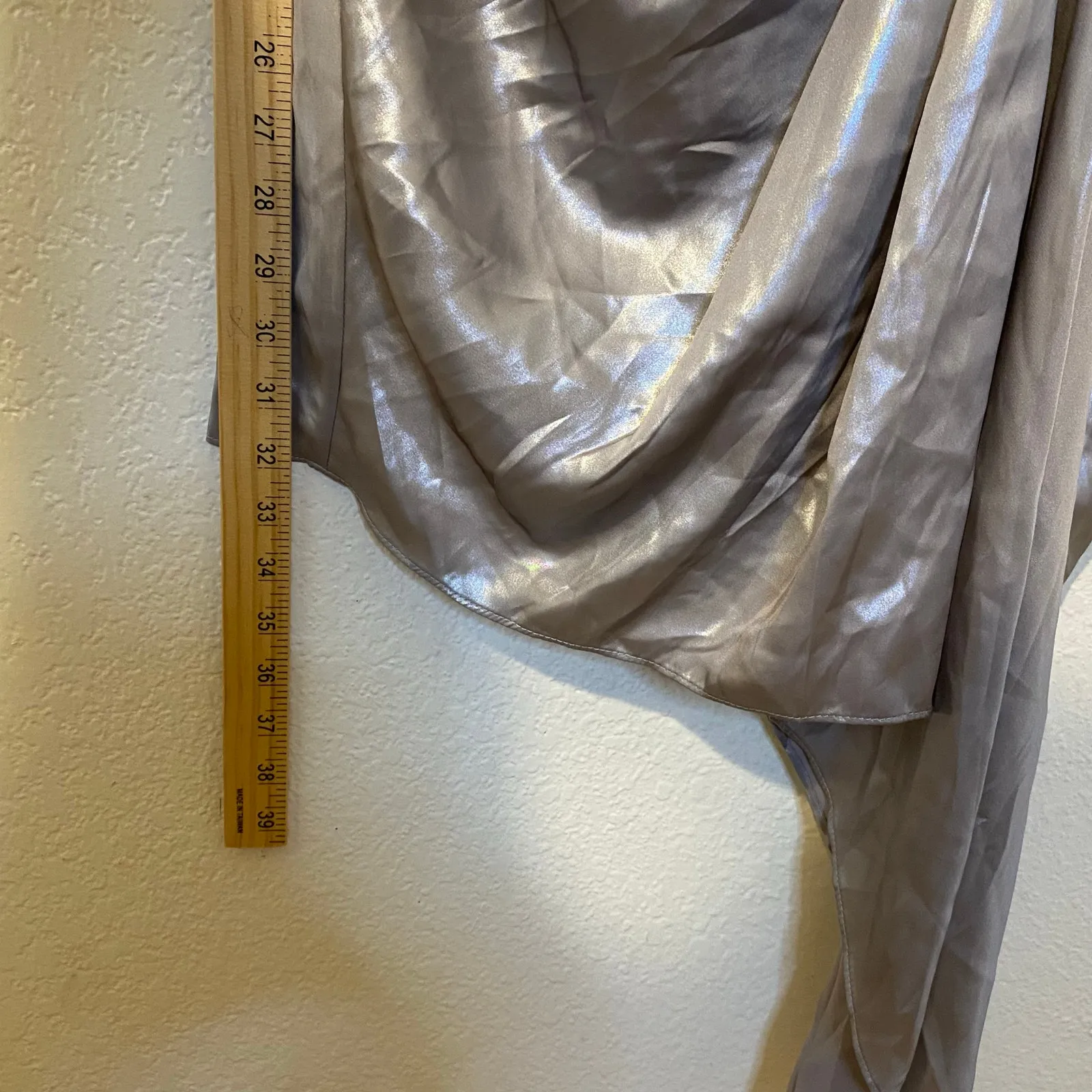 Bardot Shimmer Dress Metallic Long Sleeved Sparkly Mini Party Dress Size 4 NWT - Image 8