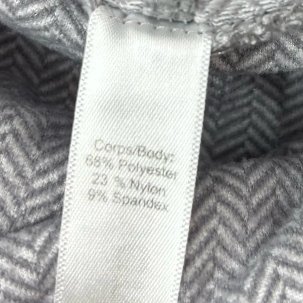 Kyodan S Yoga Warmup Top Gray Chevron Sweatshirt - Image 9