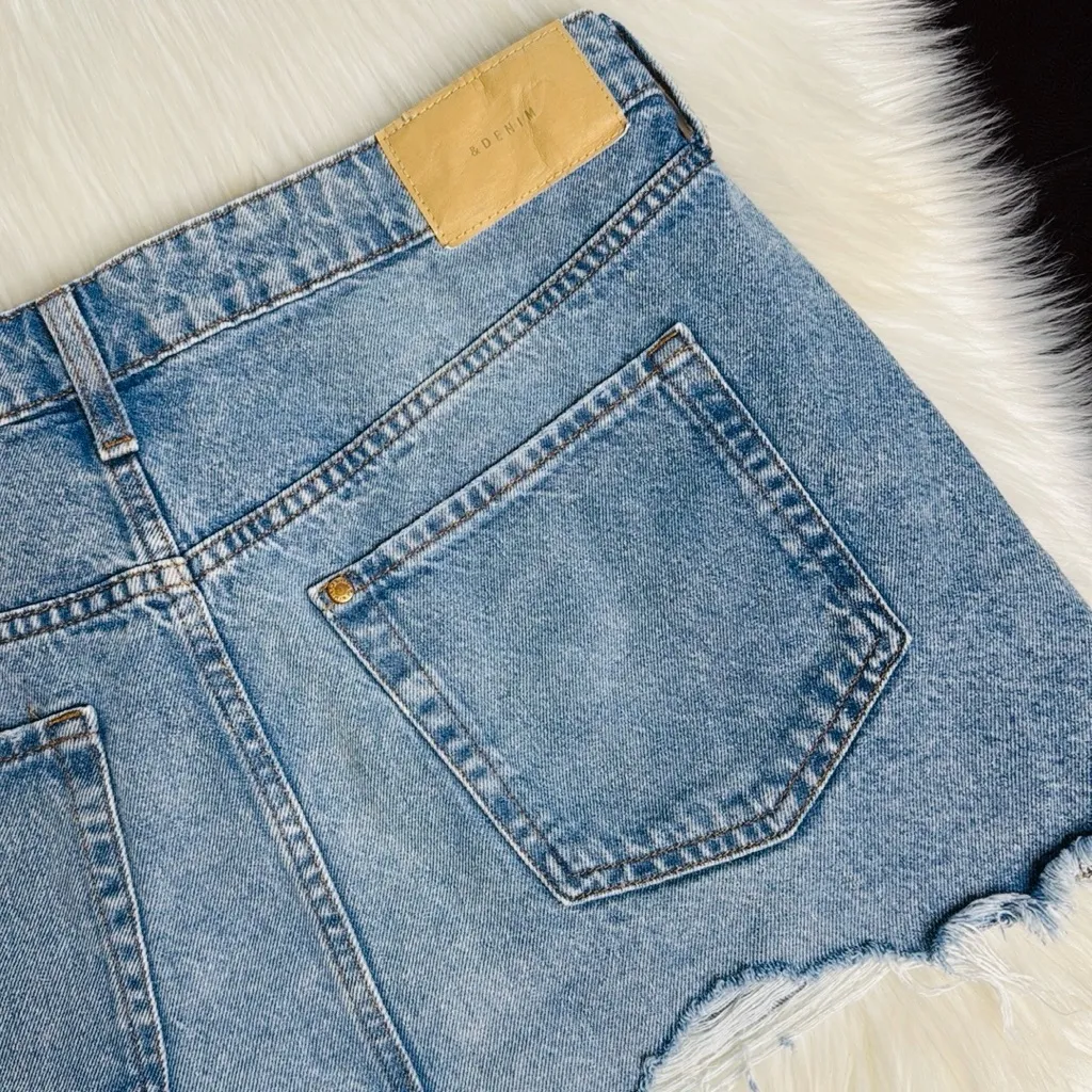 H&M Low Waist Denim Mini Skirt - Image 7