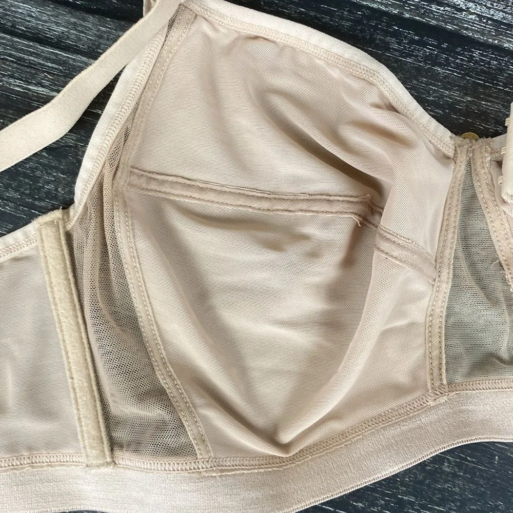 Natori Nude Unlined Wire Free Full Cover Bra 36DDD - Image 4