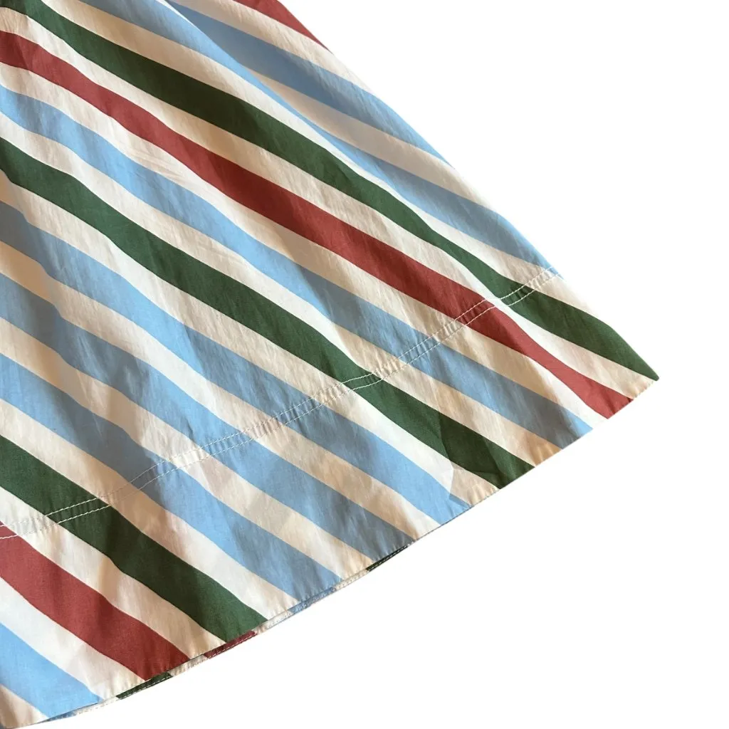 Maeve Anthropologie Halter Midi Sundress Stripe Print A-Line Size XS Women's NWT - Image 4