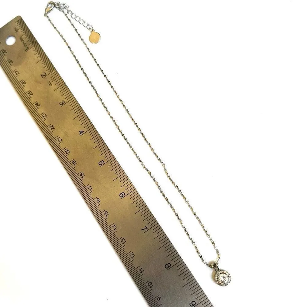 charter club halo rhinestone pendant necklace - Image 5