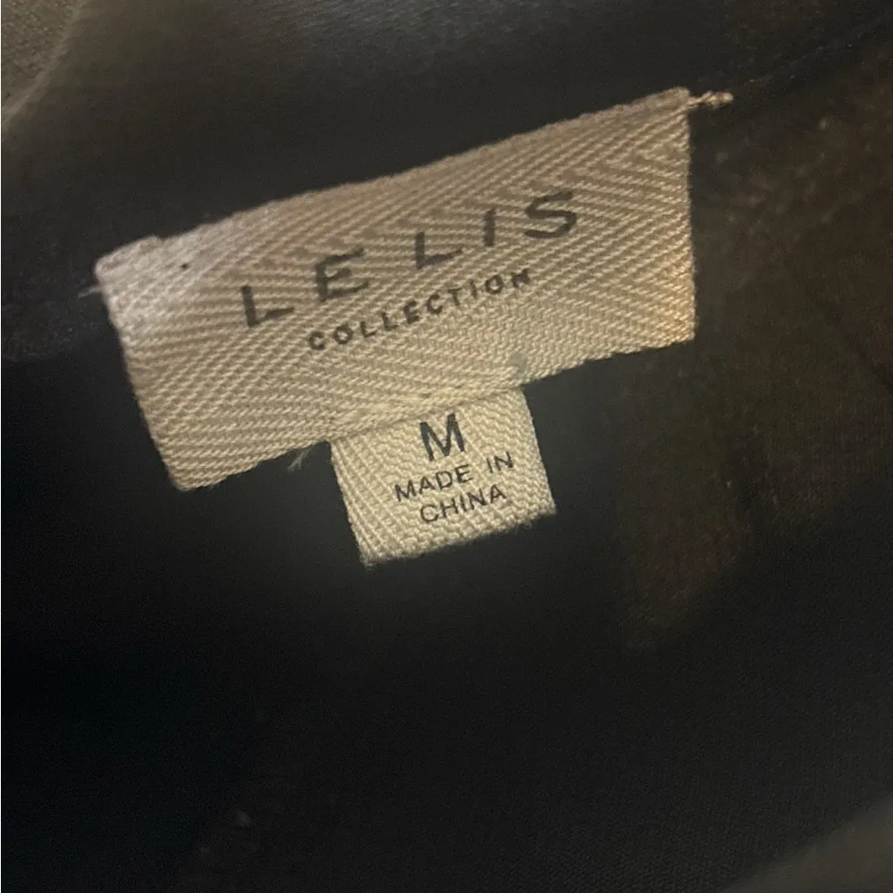 Le Lis Black Embellished Strapless Bodycon Dress - Image 2