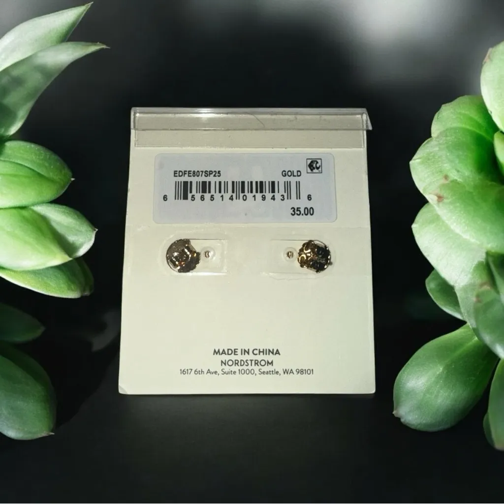 Nordstrom Open Edit Gold Hoop Earrings - Image 2