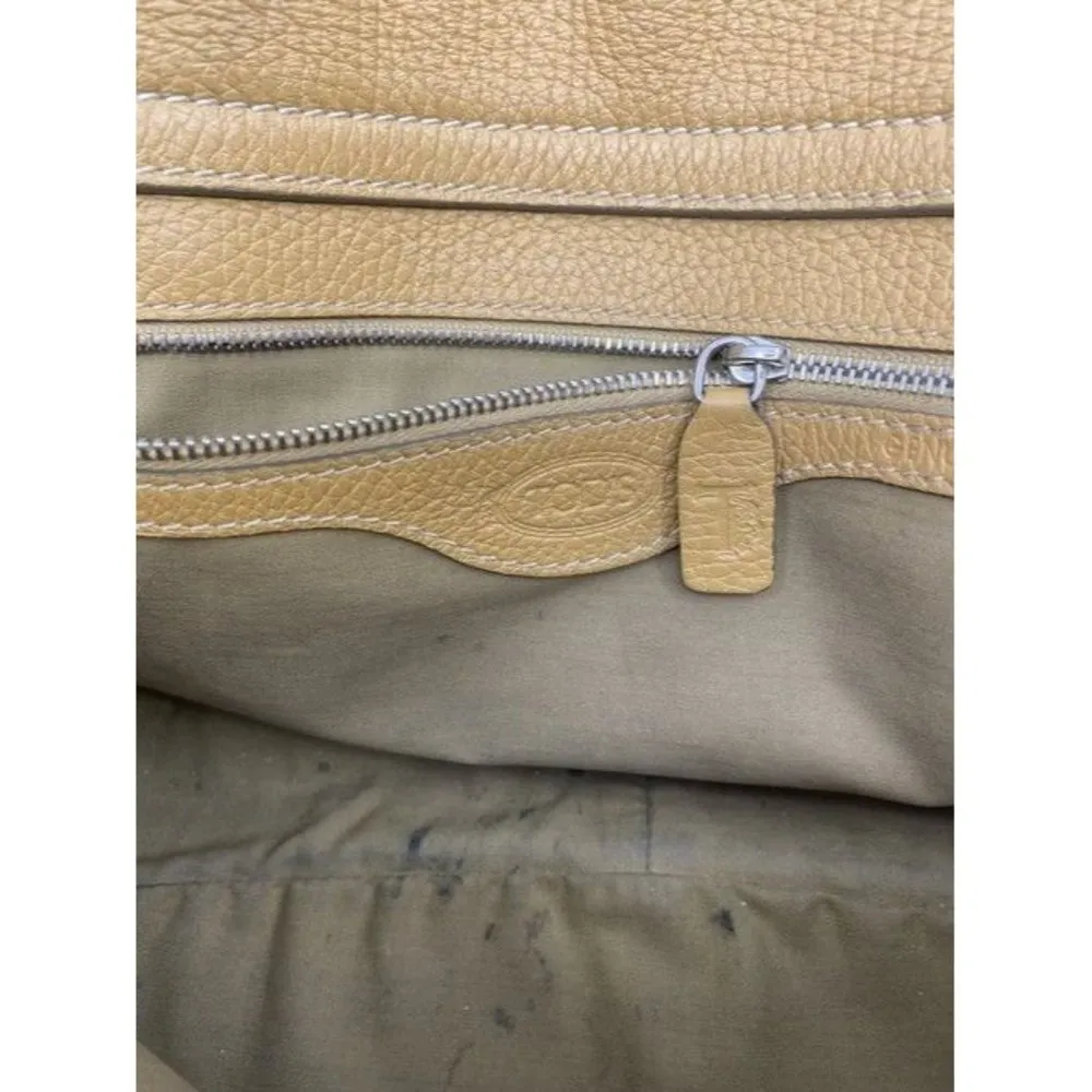 Tod's  Tan Leather Shoulder Bag - Image 6