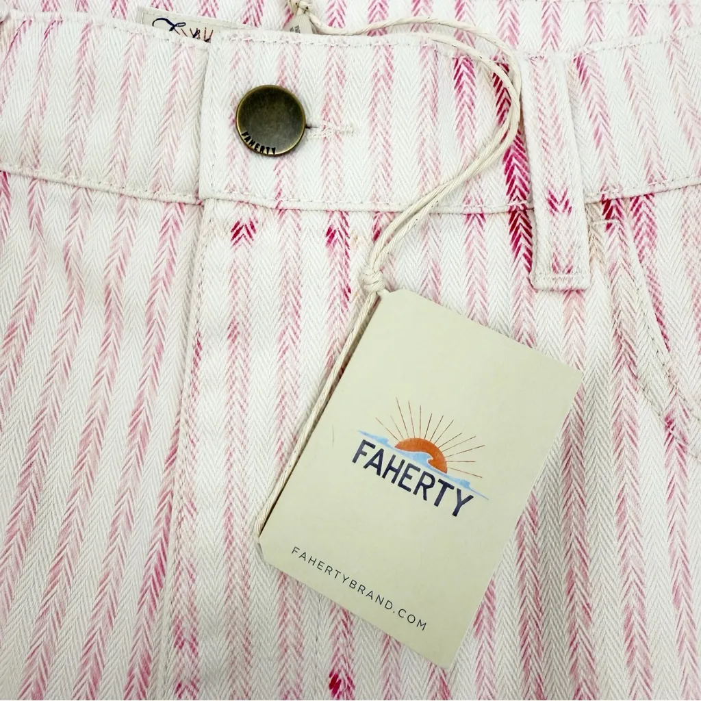 Faherty  Topsail Shorts Pink Railroad Stripe - Image 13
