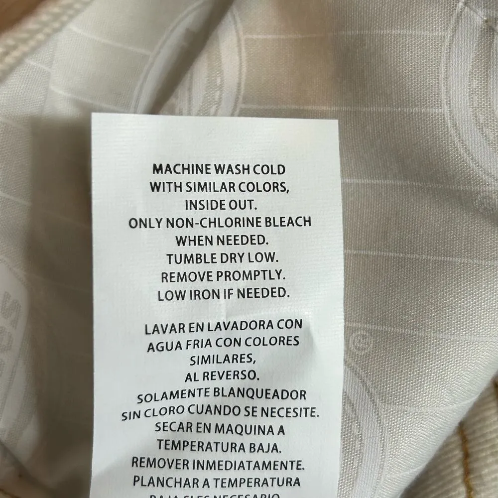 Dickies Shorts Womens Juniors 9/29 Cream High Rise Carpenter Shorts‎ NEW - Image 9