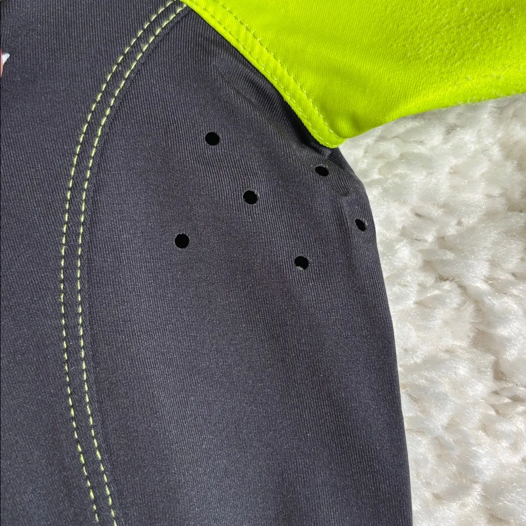 Pearl Izumi Pro Women's Black and Bright Yellow Cycling Jersey, Size Medium - Image 3