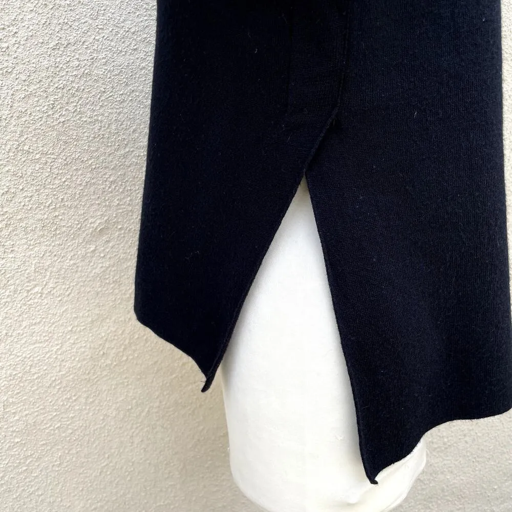 J Crew Black Side-Split Crewneck Sweater Size XXS - Image 6