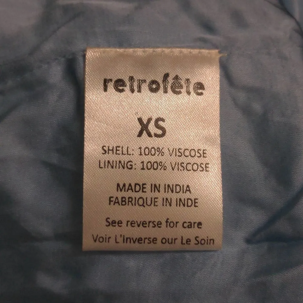 Retrofete Katya Sequin Gown Iridescent Blue Ruched Maxi Dress Sparkle XS FLAW - Image 10