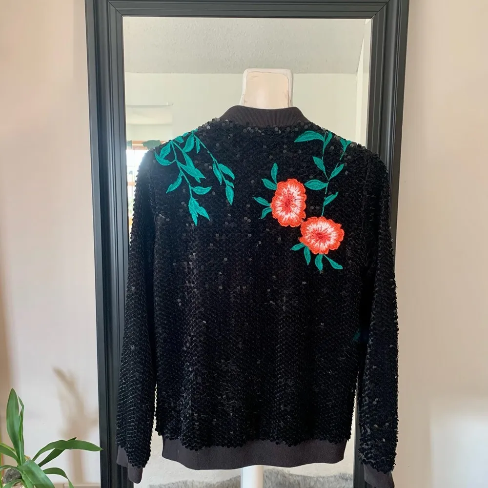 Gianni Bini Black Sequins Jacket - Image 3