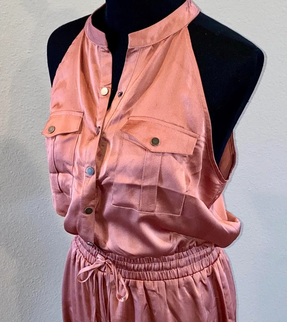 Rose Gold Pantsuit Pink Size L - Image 5
