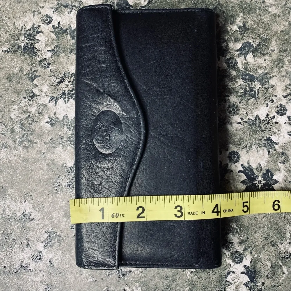 Vintage Buxton Black Leather Wallet - Image 7