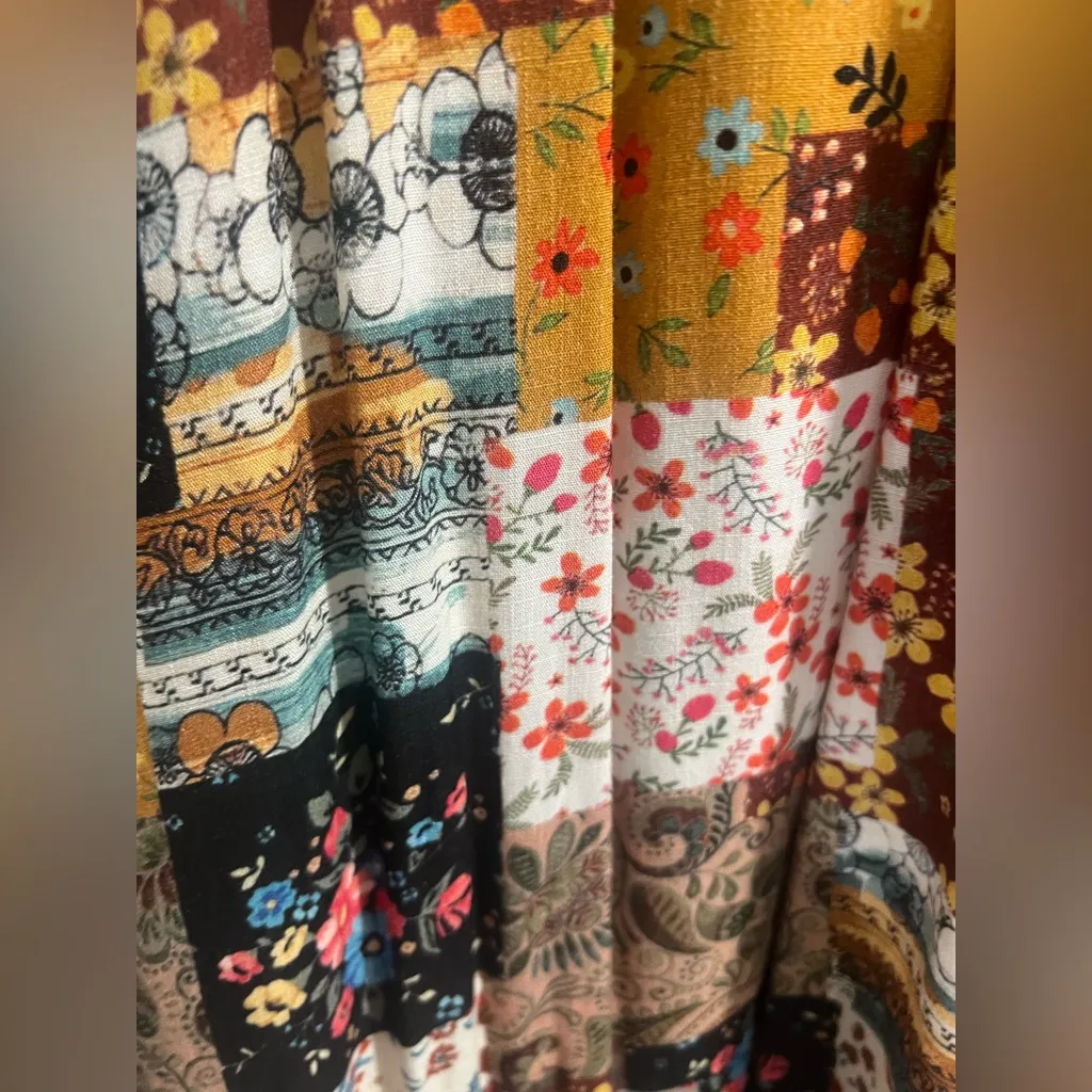 Rowe bandana patchwork maxi skirt NWT!! Size XS - Image 5