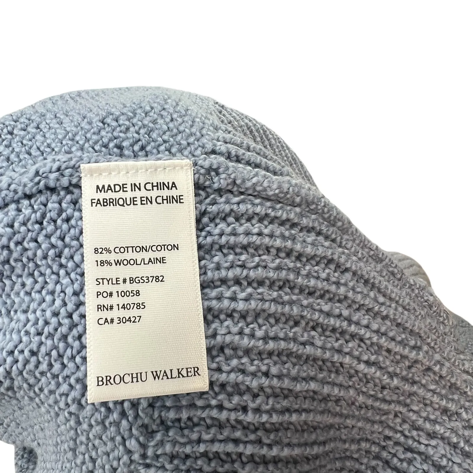 Brochu Walker Saskia Relaxed V-neck‎ Sweater Cotton Wool Blue Size Small - Image 11