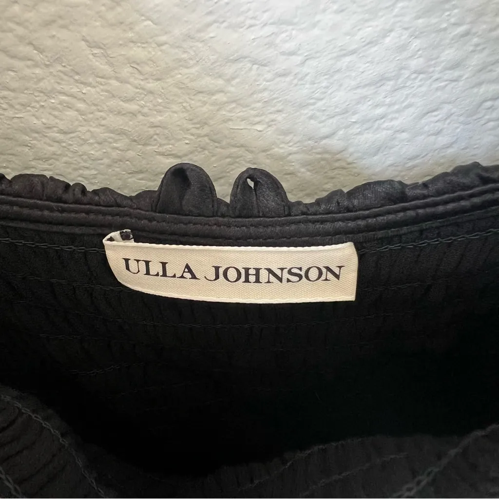 Ulla Johnson Louisa Silk Gown Madi Dress in Black Sz 2 - Image 9