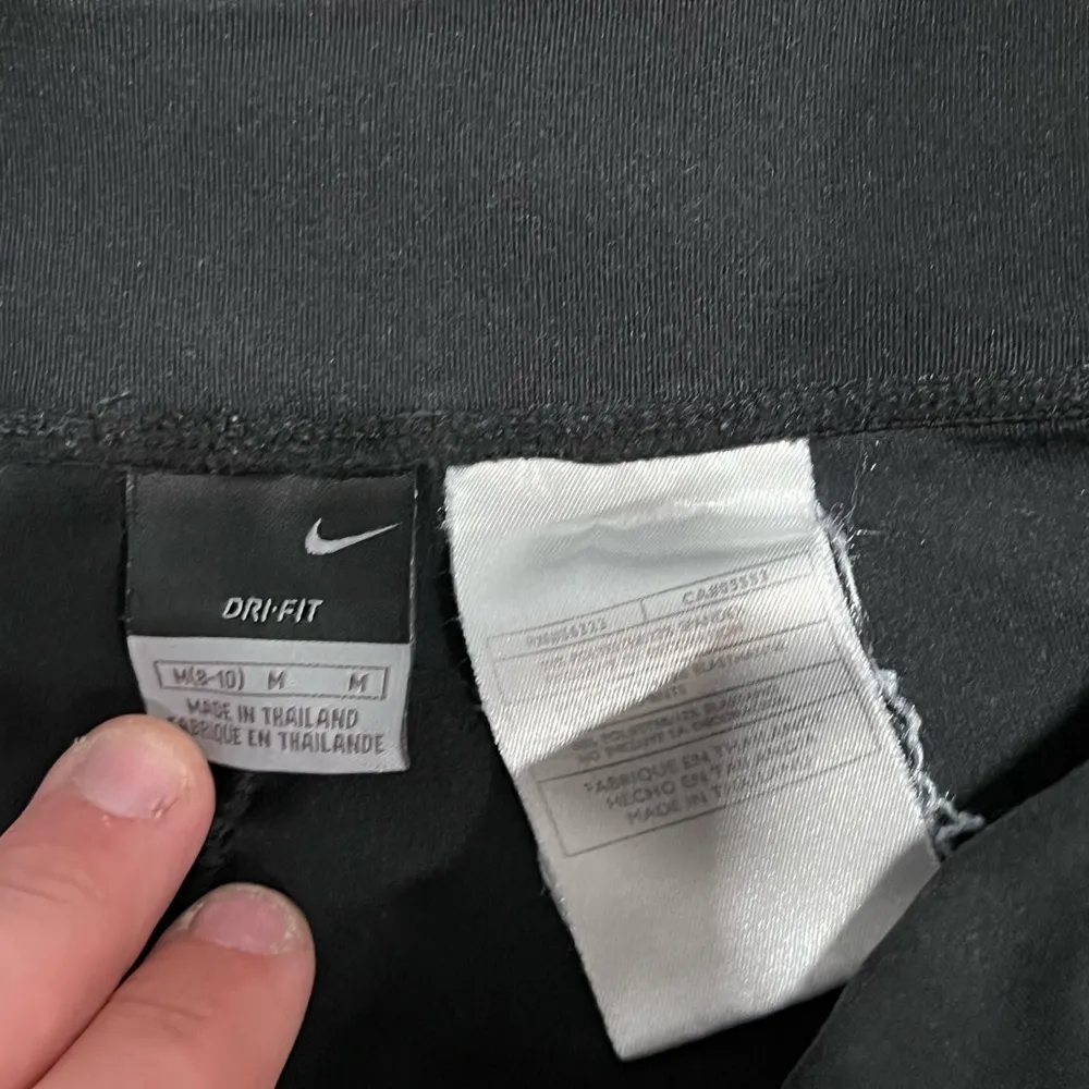 Women’s Nike Dri-Fit Medium Black Workout Pants - Image 2