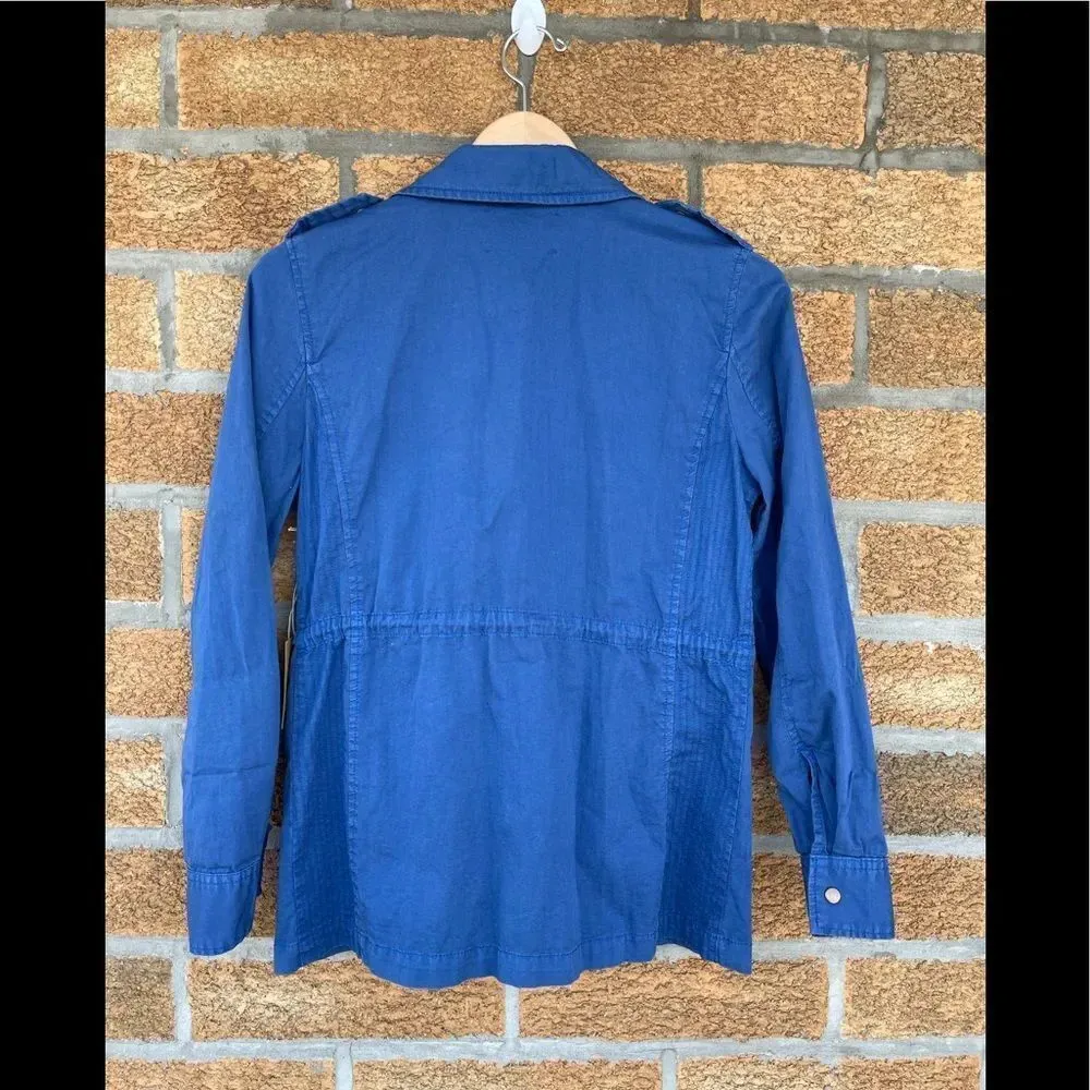 Velvet By Graham & Spencer Ruby Blue Cottonjacket Blue Size XS - Image 8
