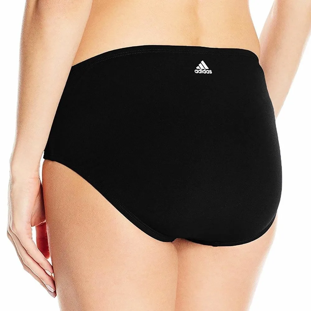 Adidas High Waist Bikini Bottom Navy 10 - Image 2