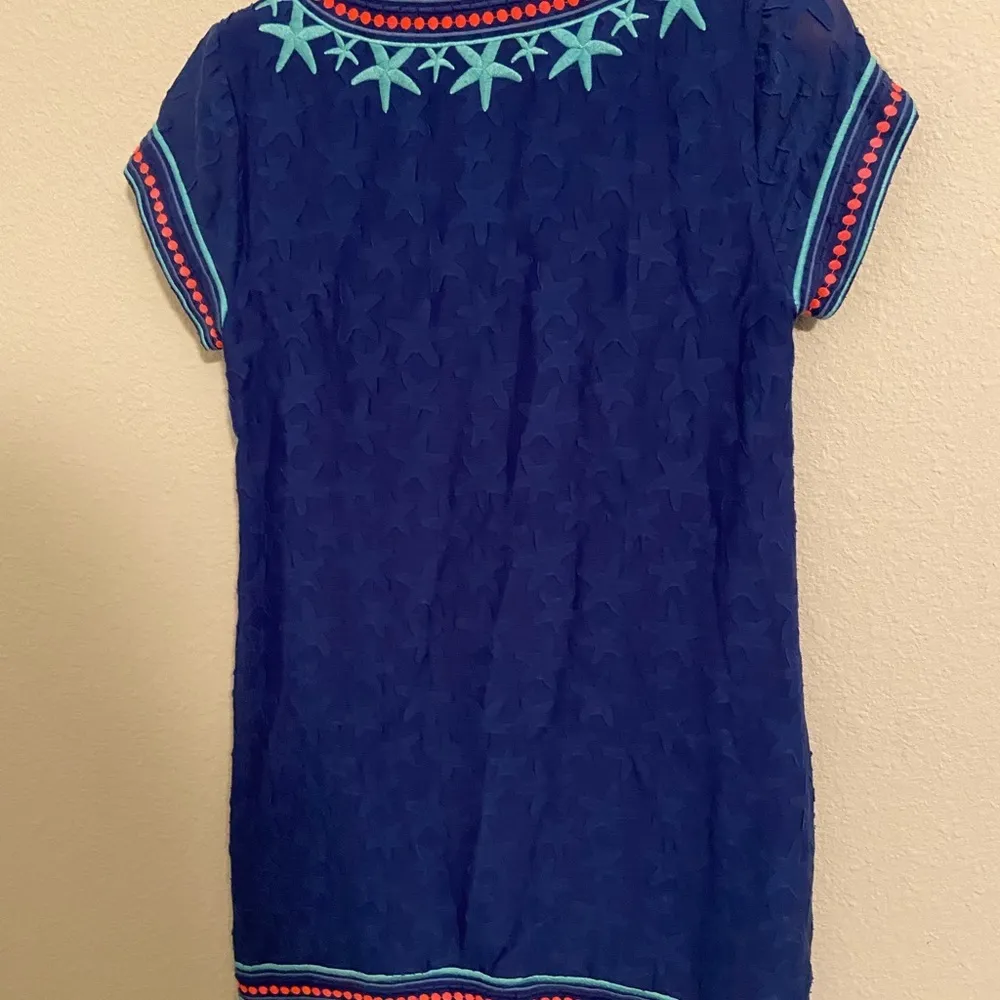 VINEYARD Vines Starfish Embroidered Tunic Dress - Image 5