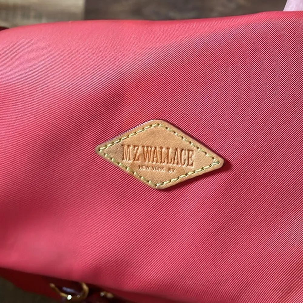 MZ Wallace Coral Shoulder Handbag Red - Image 3