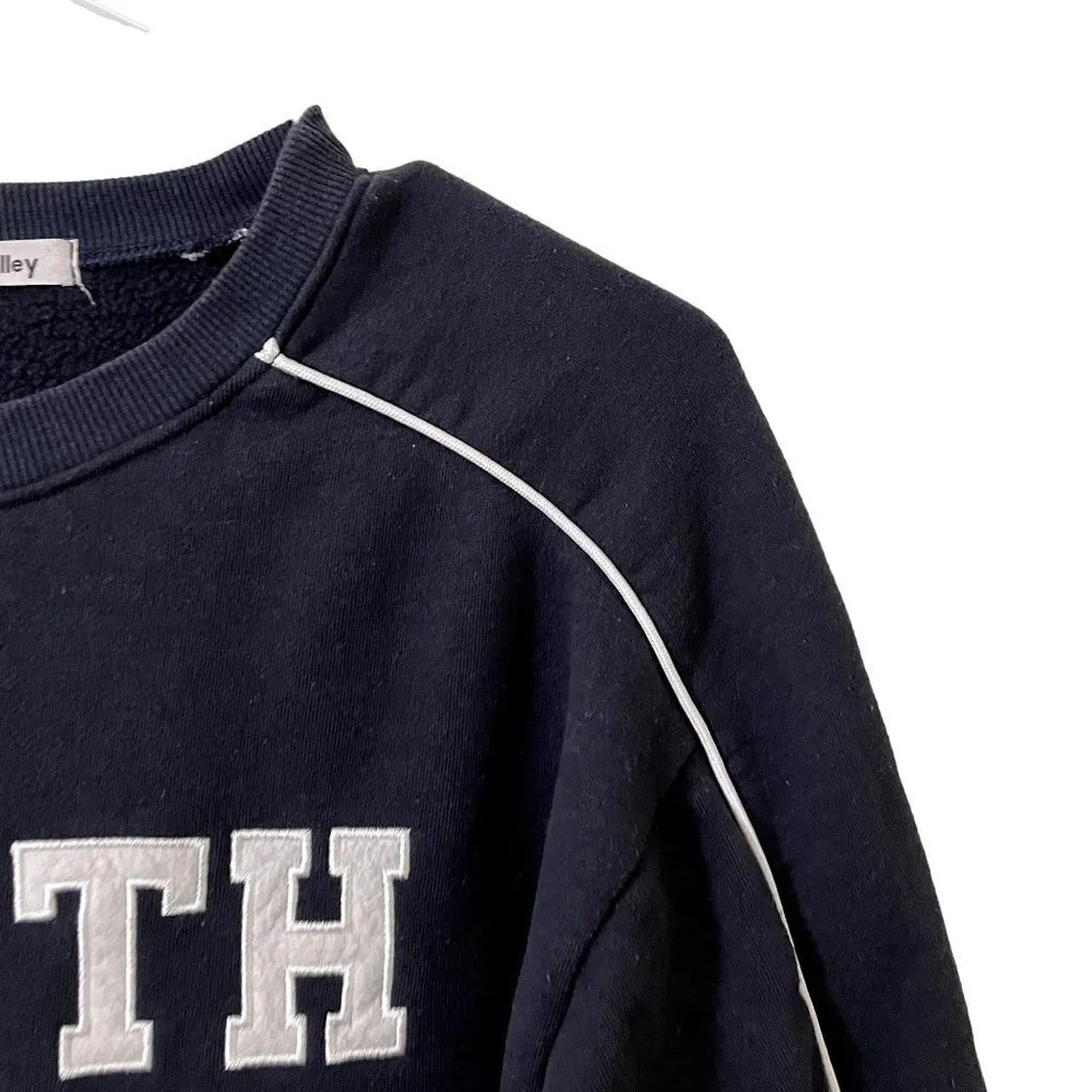 Free Valley Earth navy blue crewneck sweater top fleece comfortable winter Size M - Image 2